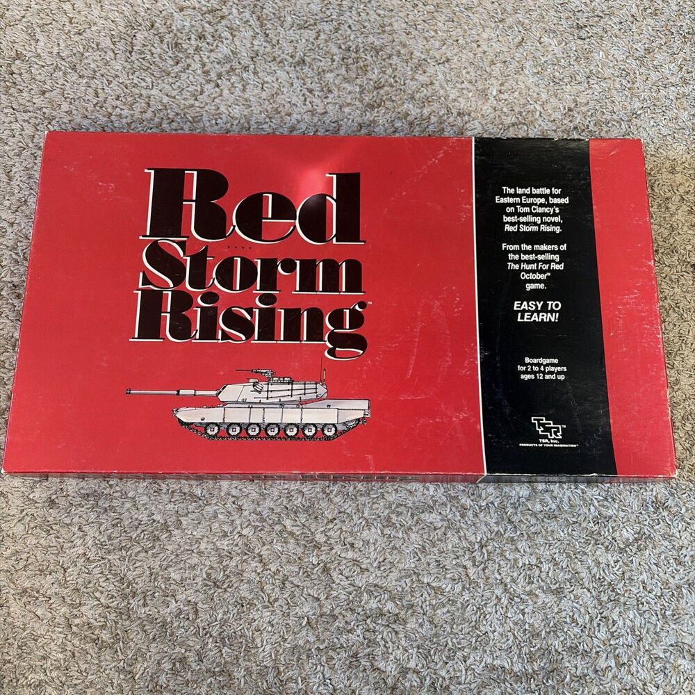 Vintage TSR RED STORM RISING War Board Game 1989 Tom Clancy complete EUC